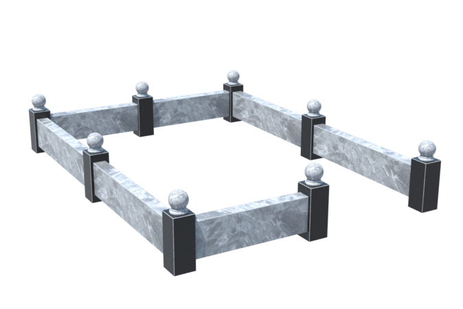 Цоколи на могилу в Волжском | Цоколь на могилу №0031