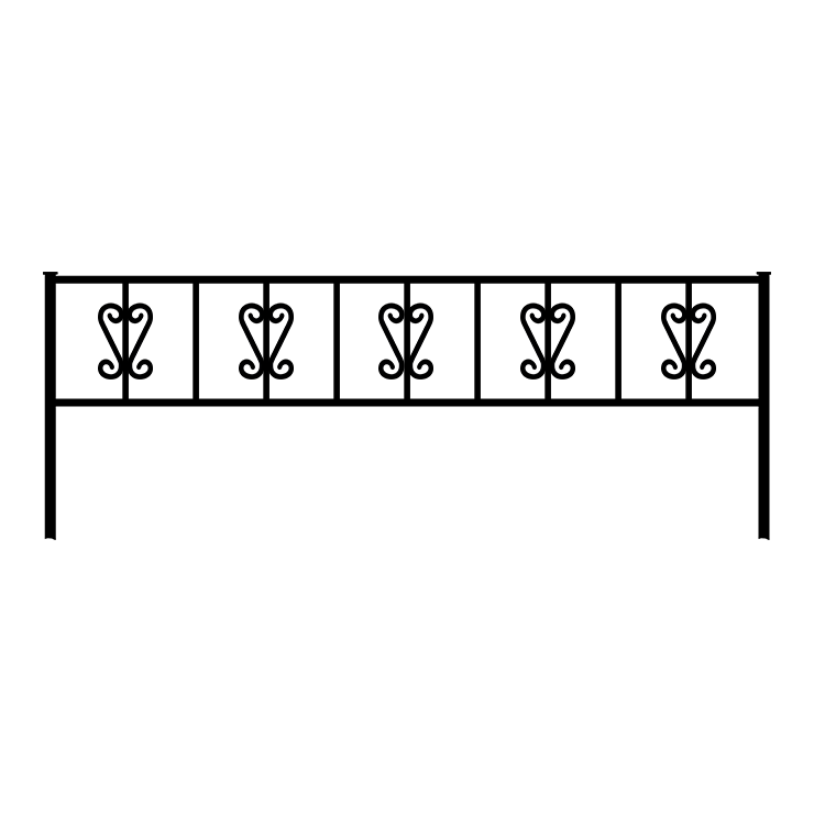 Металлические оградки, столы, скамейки в Волжском | Оградка №8