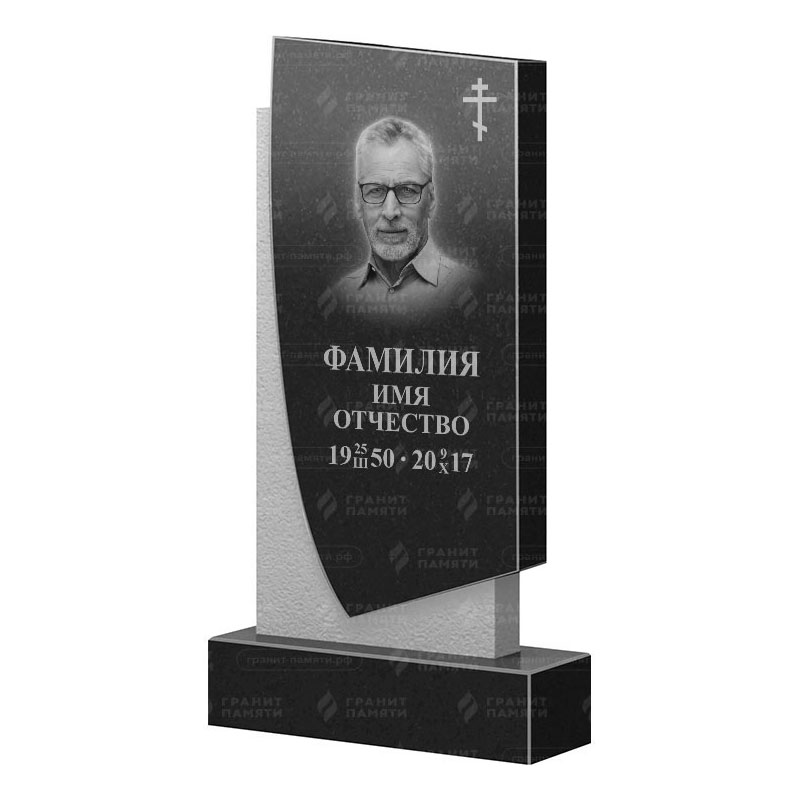Памятники из гранита вертикальные в Волжском | Гранитный памятник ФГ-075