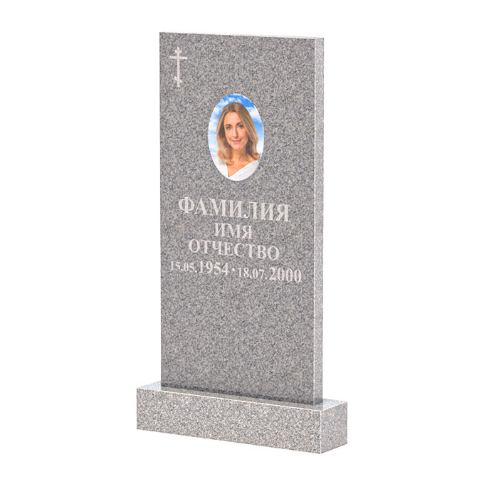 Памятники из цветного гранита в Волжском | Памятник из Сибирского гранита прямой