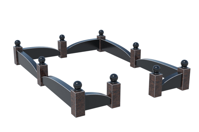 Цоколи на могилу в Волжском | Цоколь на могилу №0044