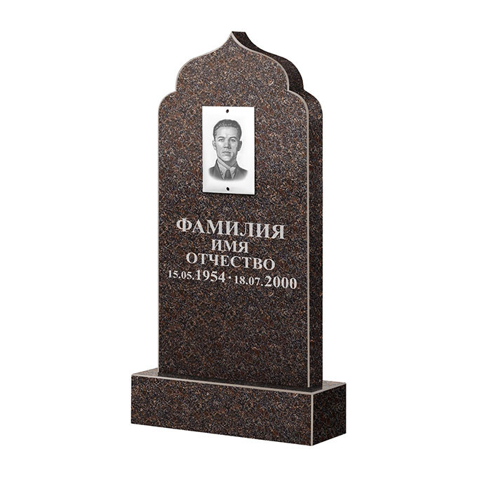 Памятники из цветного гранита в Волжском | Памятник из гранита Елизовский ФГЦ-037