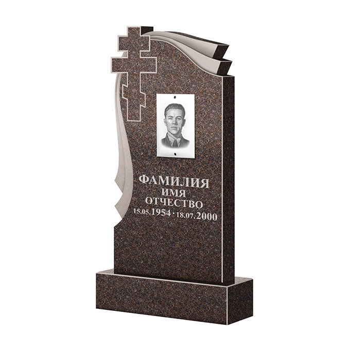 Гранитные памятники в Волжском | Памятник из гранита Елизовский ФГЦ-081