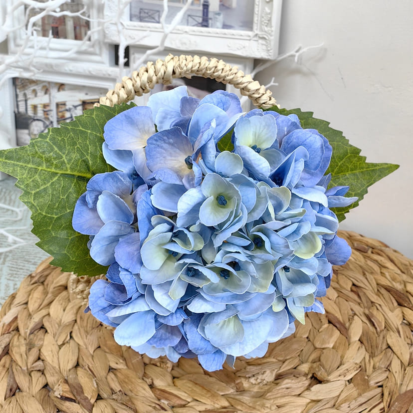 Искусственные цветы в Волжском | Цветок искусственный «Гортензия», голубая, одиночный