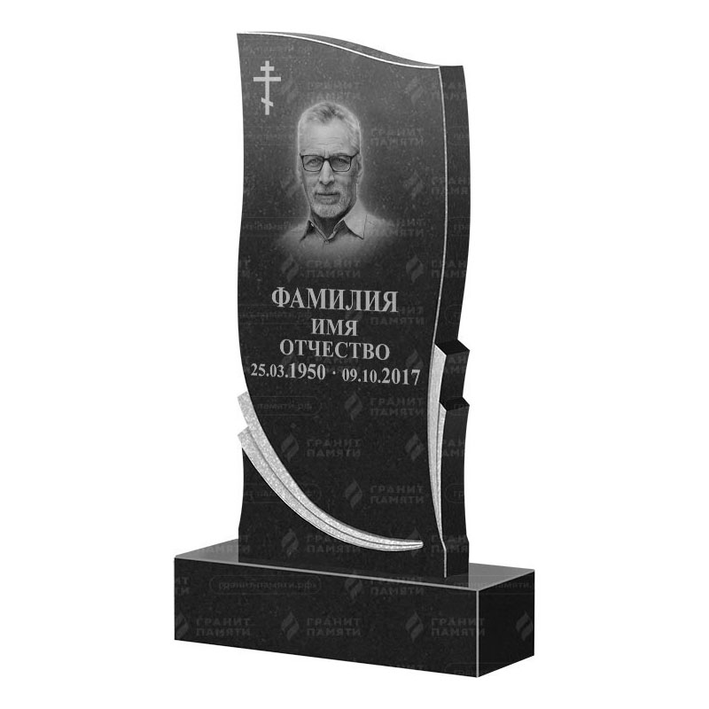 Памятники из гранита вертикальные в Волжском | Гранитный памятник ФГ-044