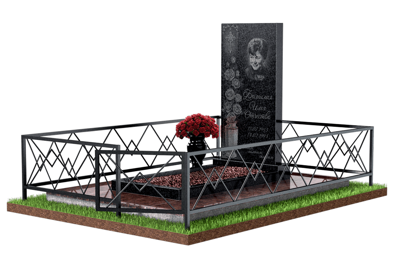 Благоустройство захоронения в Волжском