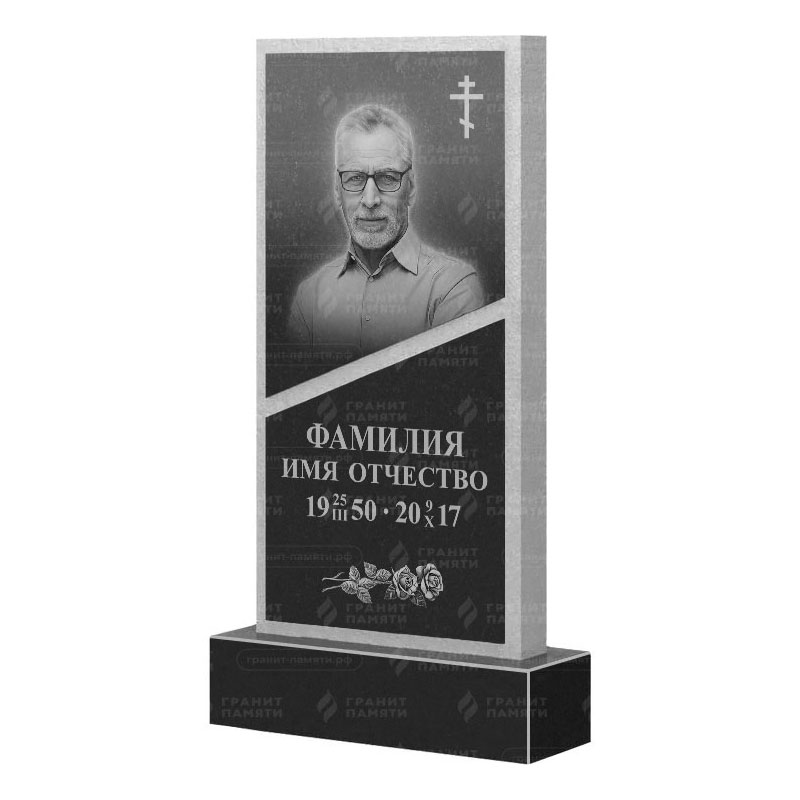 Памятники из гранита вертикальные в Волжском | Гранитный памятник ФГ-164