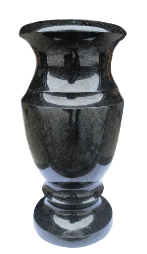 Вазы из камня в Волжском | Ваза гранитная «Габбро 30»