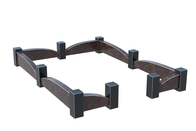 Цоколи на могилу в Волжском | Цоколь на могилу №0042