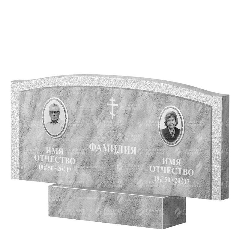 Памятники из мрамора в Волжском | Двойной мраморный памятник ФМ-131