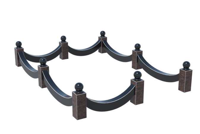 Цоколи на могилу в Волжском | Цоколь на могилу №0026