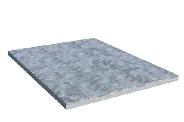 Площадки на могилу в Волжском | Площадка с мраморной облицовкой