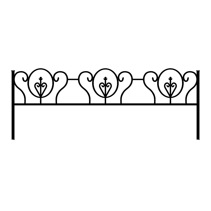 Металлические оградки, столы, скамейки в Волжском | Оградка №3