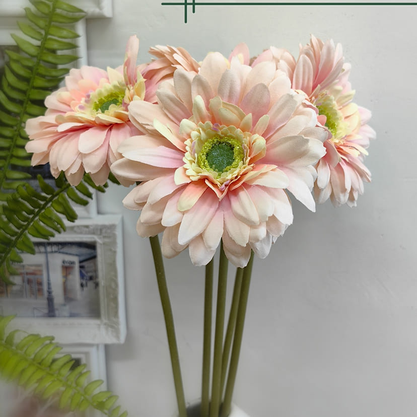 Искусственные цветы в Волжском | Цветок искусственный «Гербера», молочно-розовая, одиночный