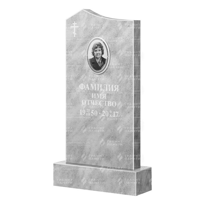 Бюджетные памятники в Волжском | Мраморный памятник ФМ-008
