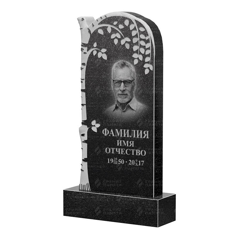 Памятники из гранита с деревом в Волжском | Гранитный памятник ФГ-091