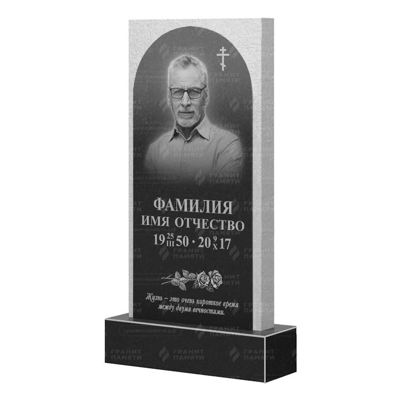 Памятники из гранита вертикальные в Волжском | Гранитный памятник ФГ-165