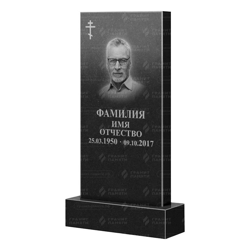 Памятники из гранита классические в Волжском | Гранитный памятник Прямой