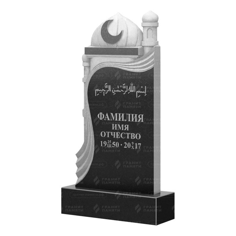 Мусульманские памятники на могилу в Волжском | Гранитный памятник ФГ-228