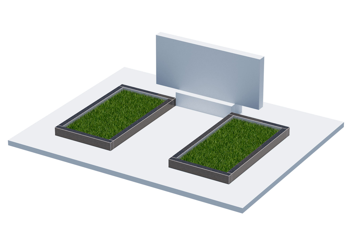 Цветники и надгробные плиты в Волжском | Цветник Автономный, 2 шт