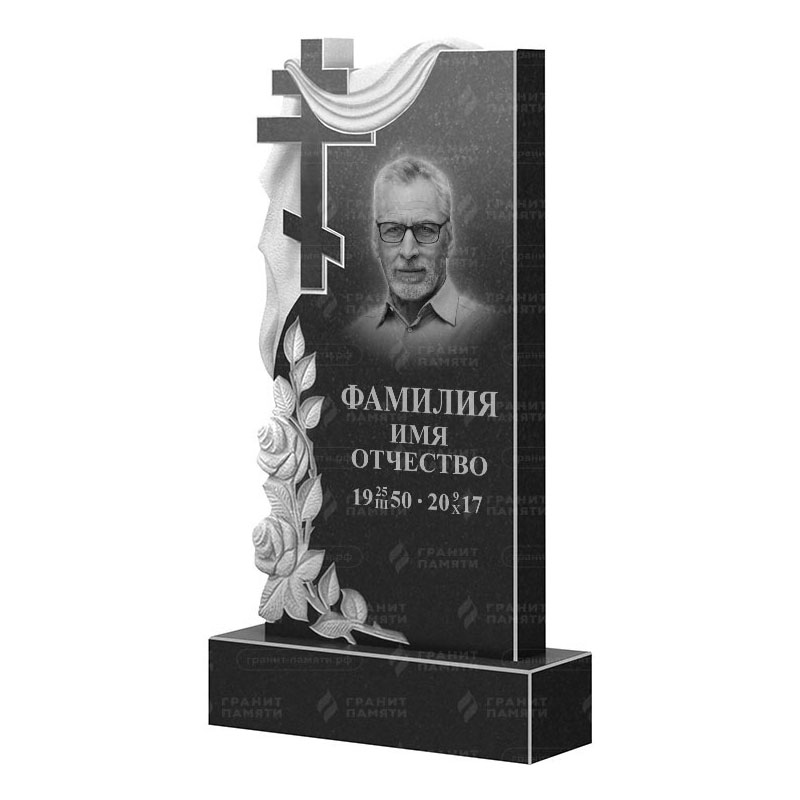 Памятники из гранита вертикальные в Волжском | Гранитный памятник ФГ-189