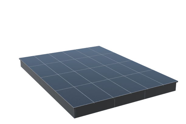 Площадки на могилу в Волжском | Площадка с вертикальной (15 см) облицовкой гранитом Габбро