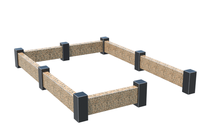 Цоколи на могилу в Волжском | Цоколь на могилу №0037