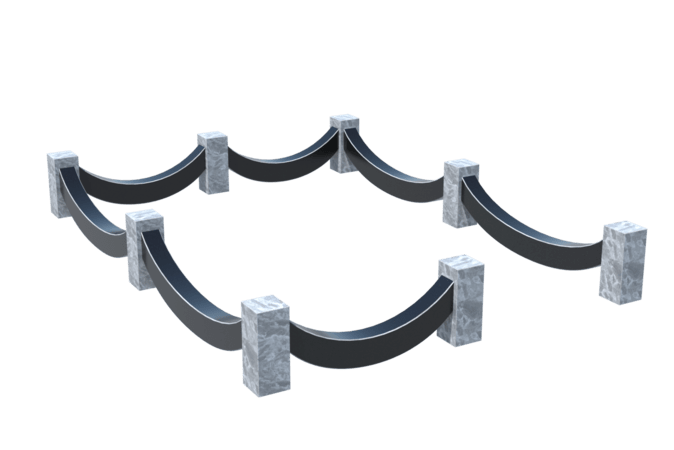 Цоколи на могилу в Волжском | Цоколь на могилу №0023