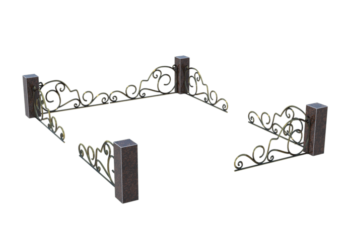 Цоколи на могилу в Волжском | Цоколь на могилу №0050