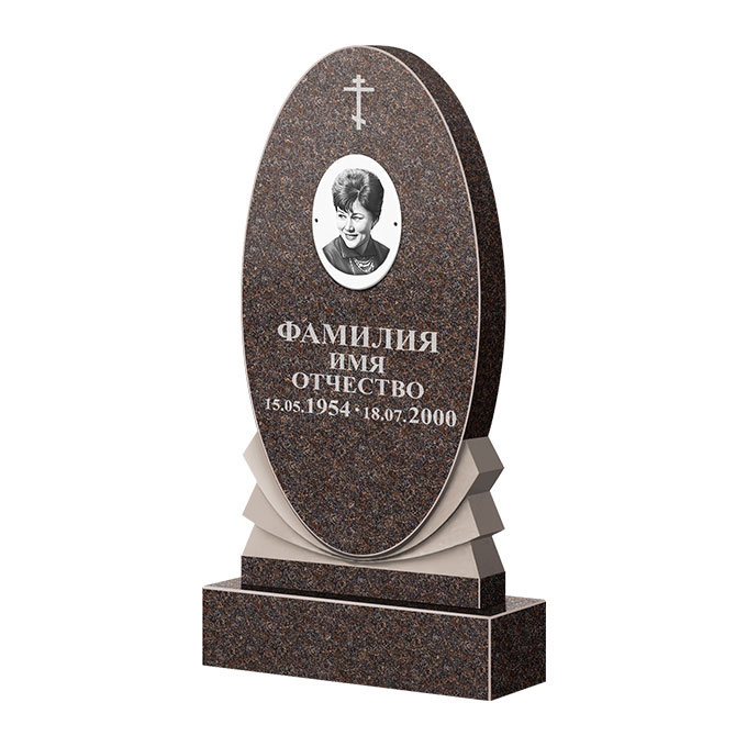 Памятники из цветного гранита в Волжском | Памятник из гранита Елизовский ФГЦ-068