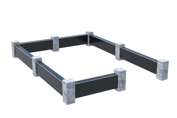 Цоколи на могилу в Волжском | Цоколь на могилу №0032
