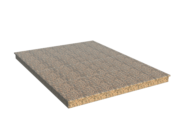 Площадки на могилу в Волжском | Площадка с вертикальной (10 см) облицовкой Южно-султаевским гранитом