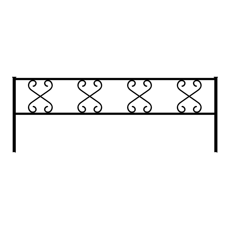 Металлические оградки, столы, скамейки в Волжском | Оградка №1