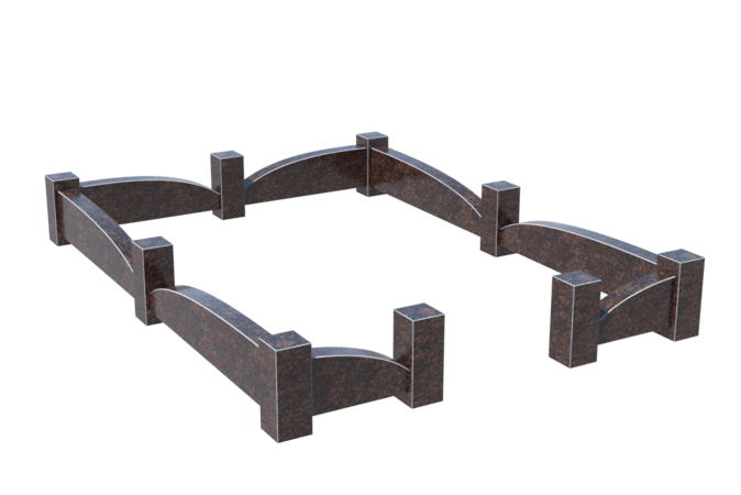 Цоколи на могилу в Волжском | Цоколь на могилу №0043